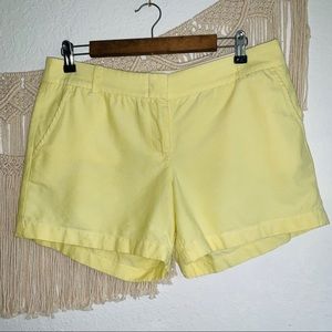JCrew Chino Shorts Yellow Size 10